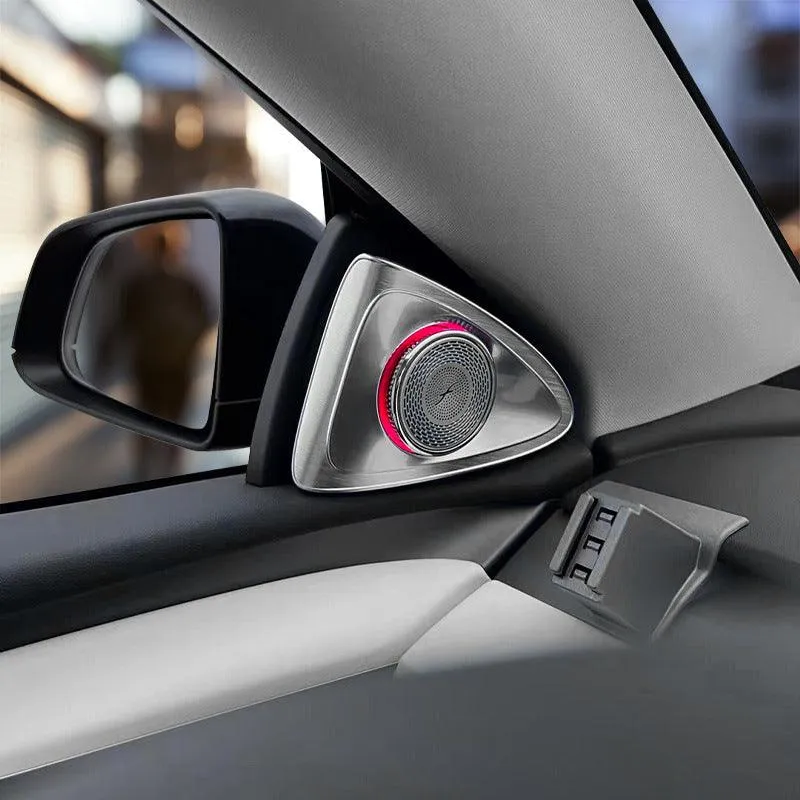 Tesla Model 3/Y 4D forgó LED-es első ajtó hangszóró kürt funkcióval és fokozott láthatósággal