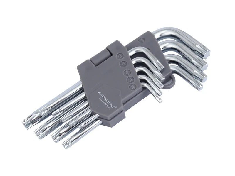Torx hatlapos kulcsok 130mm, T10-T50, 9 db