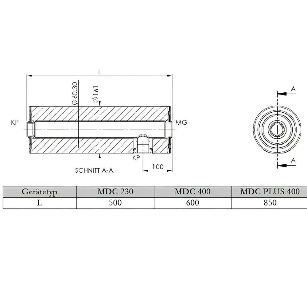PV átfolyós vízmelegítő fűtőmodul vészfűtés 1 1/2" MDC 400P