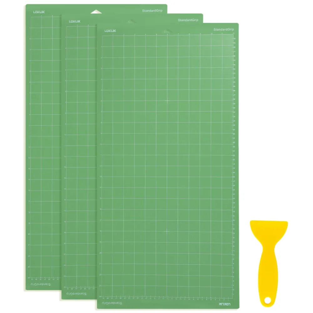LOKLiK vágóalátét - zöld standard tapadás - 30cm x 60cm - 3 darabos csomag