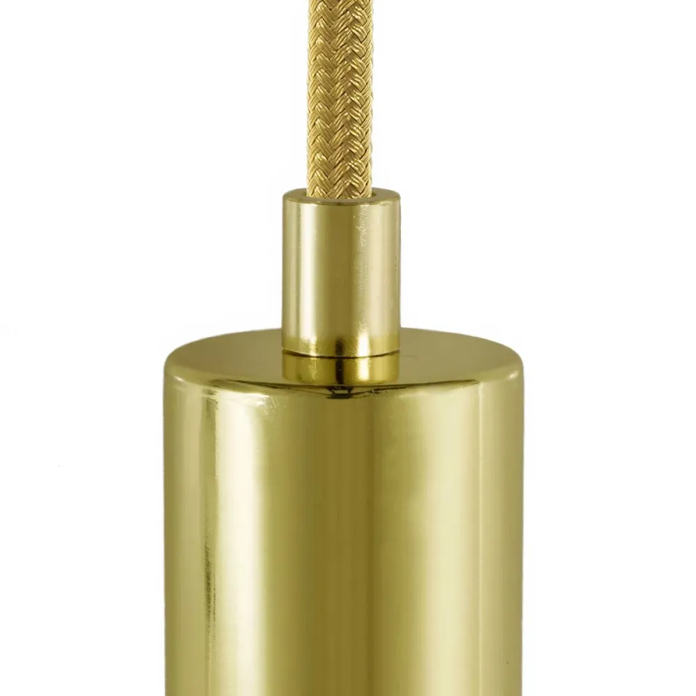 Hengeres kábelrögzítő fémben, tűvel, anyával és alátéttel - Sárgaréz