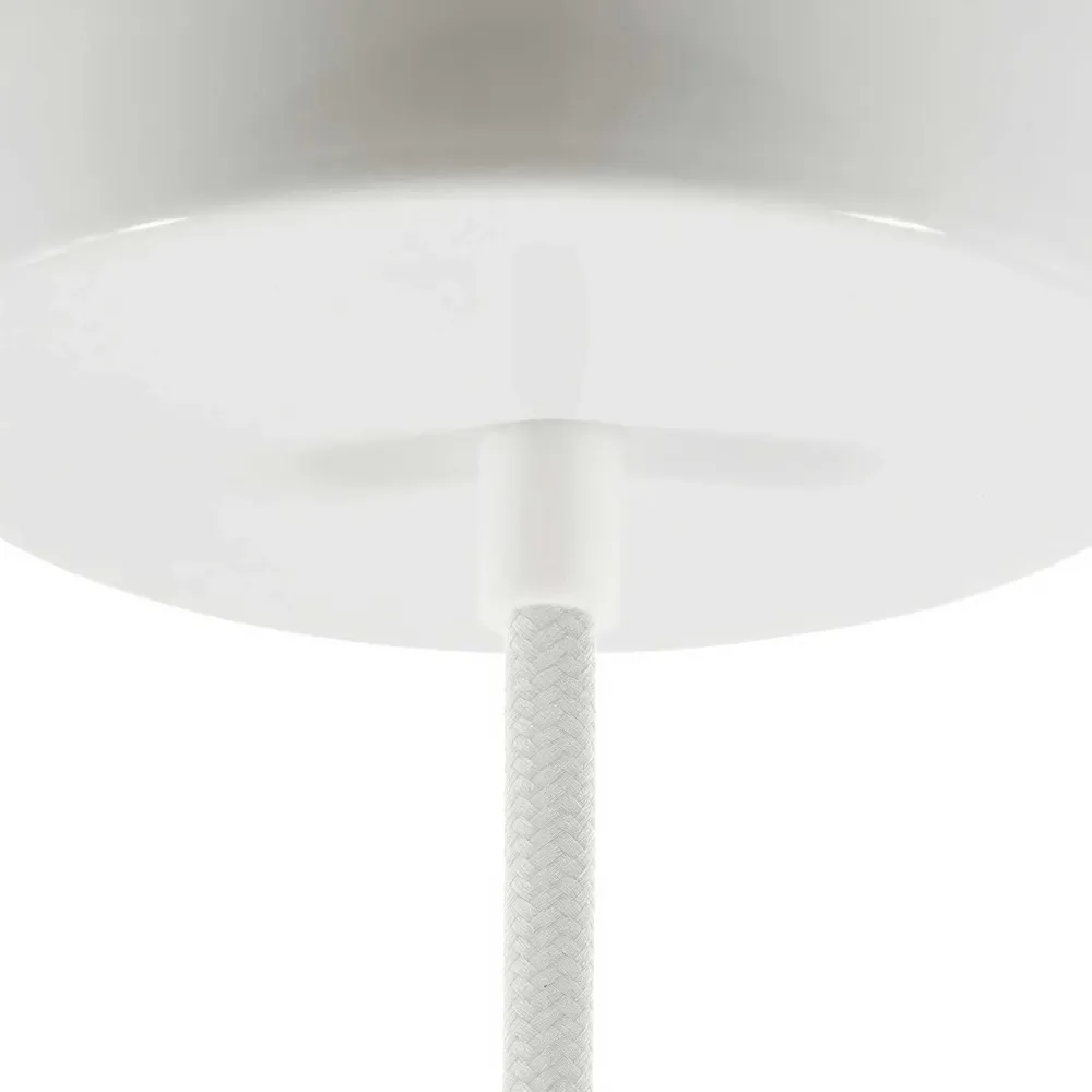 Hengeres műanyag kábelrögzítő teljes tűvel, anyával és alátéttel – Fehér
