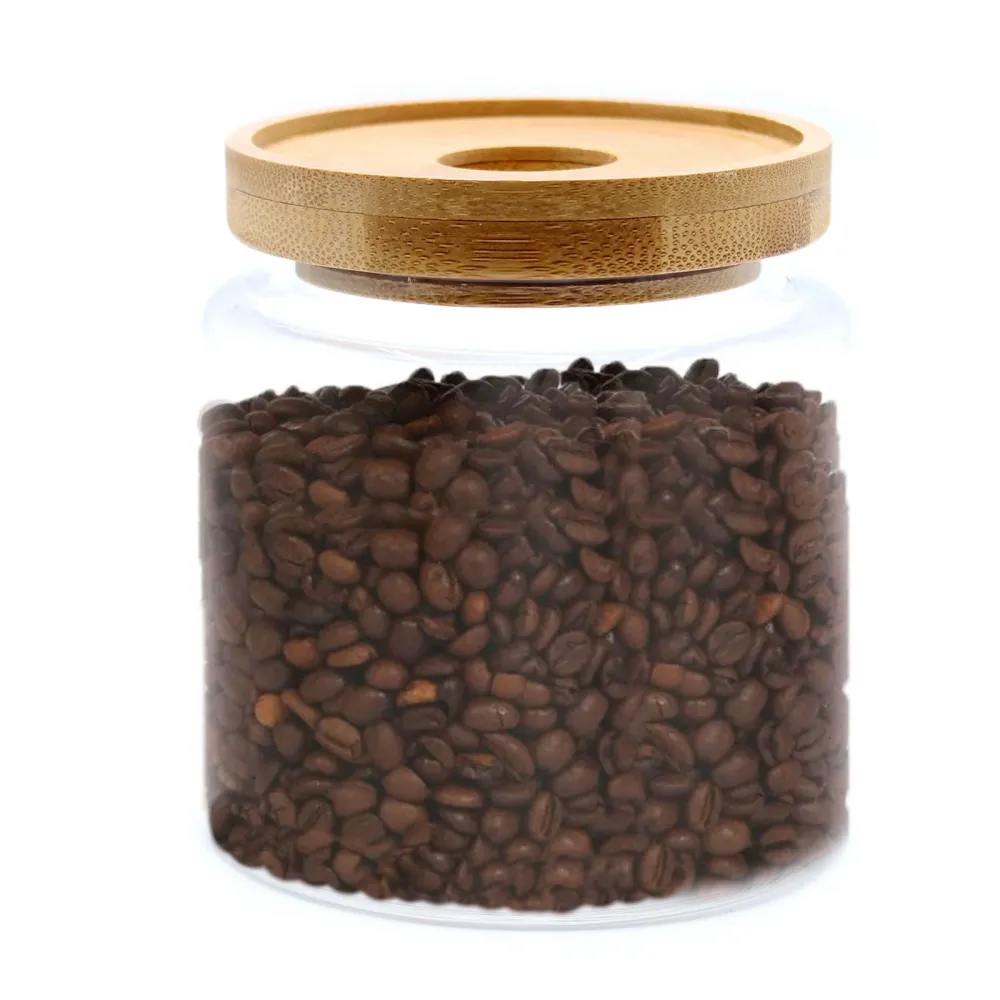 Üveg üveg 500ml bambusz 10cm
