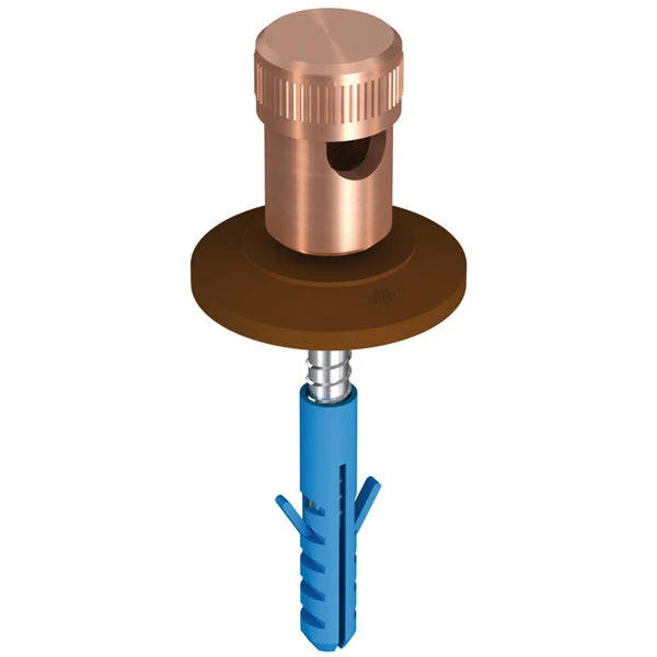 J.Propster 1014 SK-vezetéktartó Rd 8mm/17mm - Réz jpR1014