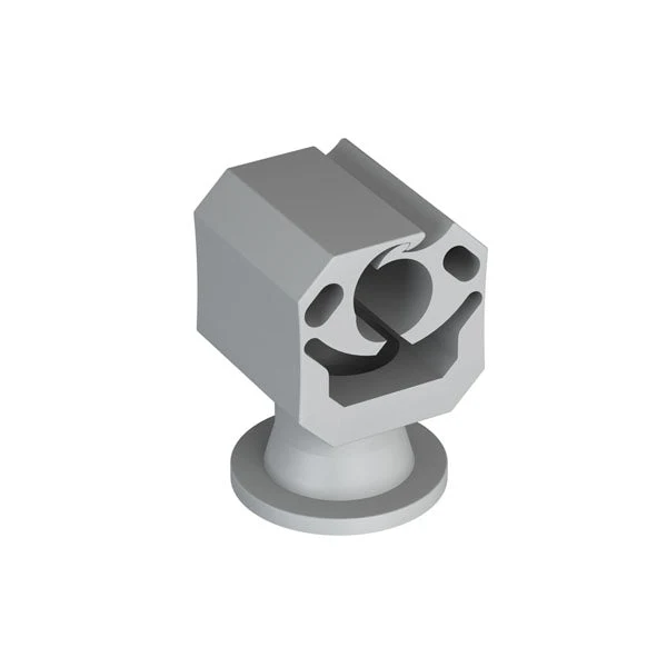 J.Propster 1153 műanyag vezetéktartó 22mm / M8 szürke jpR1153