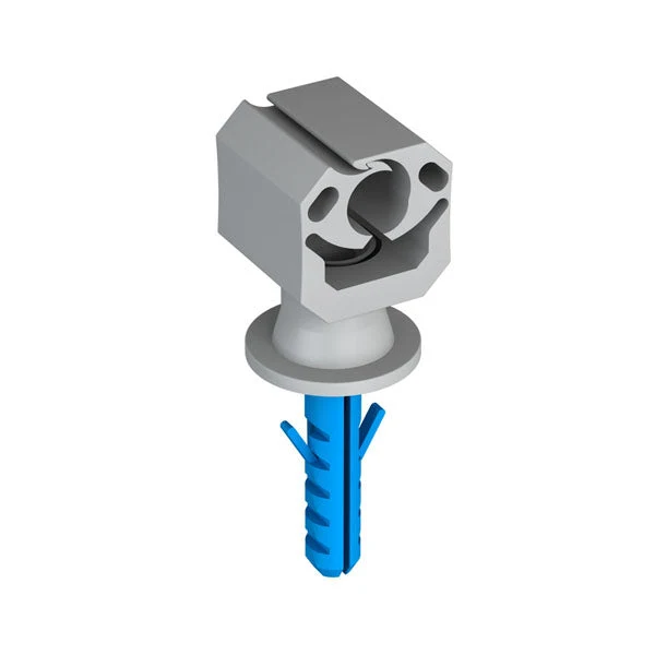 J.Propster 1155 műanyag vezetéktartó 22mm + csavar + Tipli 8x35 mm jpR1155