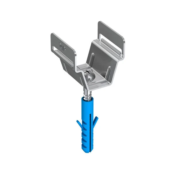 J.Propster 1178 lapos szalag-tartó 30mm V2A kerekfejű csavarral és 8mm tiplivel jpR1178