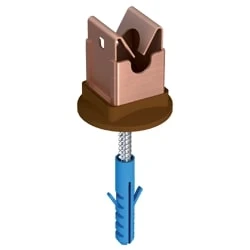 J.Propster Niro vezetéktartó 10mm csavarral tiplivel Réz JPR110081