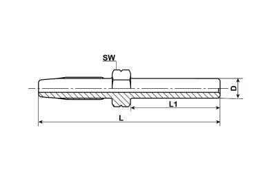 Csőszár egyenes Ø 6,35 x 11,3