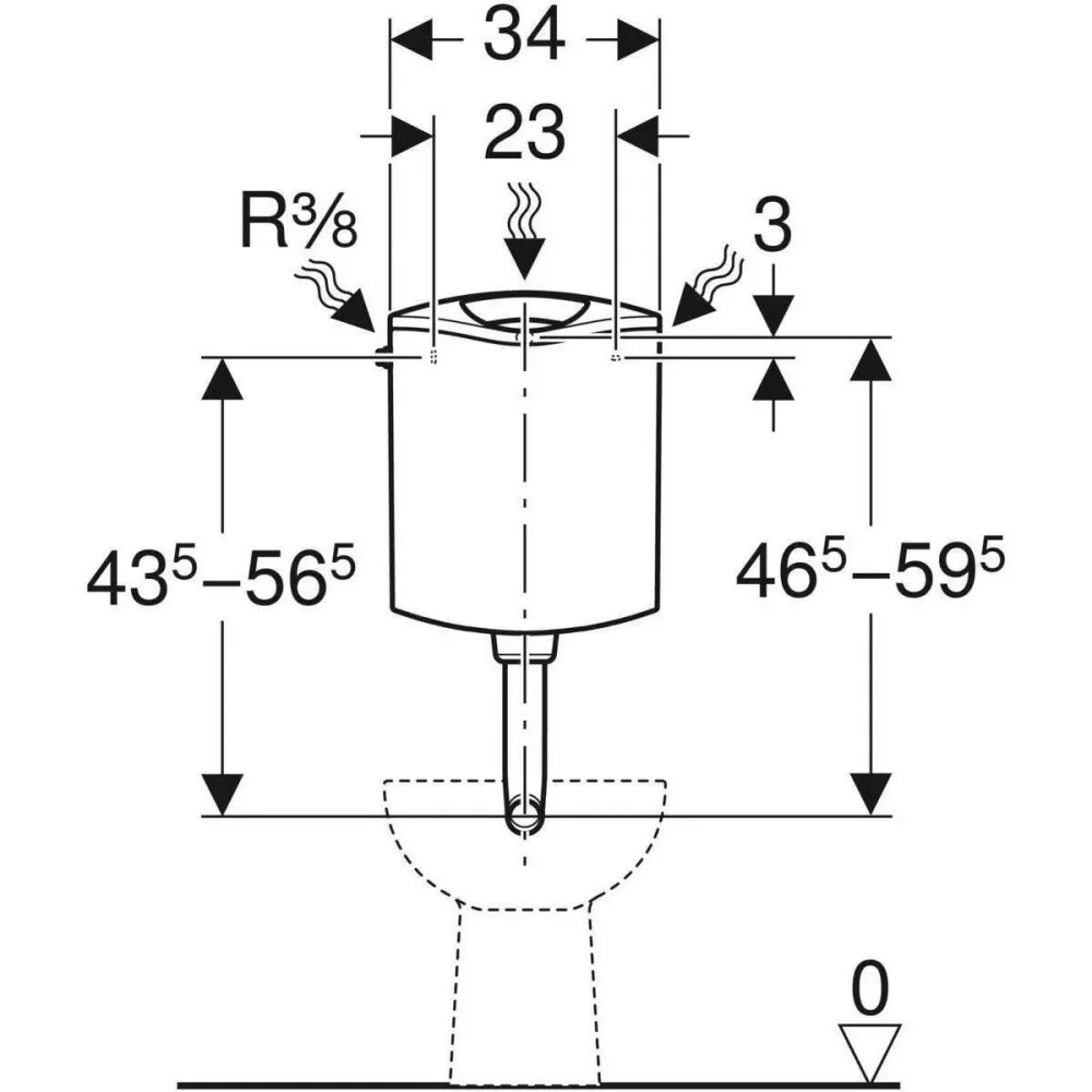 Geberit AP 116 Plus WC-tartály 136.444.11.1