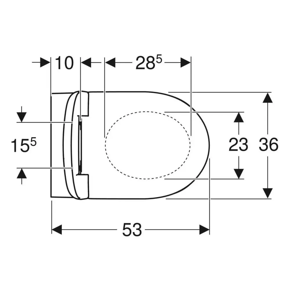 Geberit Selnova fali WC készlet, mélyöblítésű, zárt forma, Rimfree, WC-ülőkével (501.750.00.1)