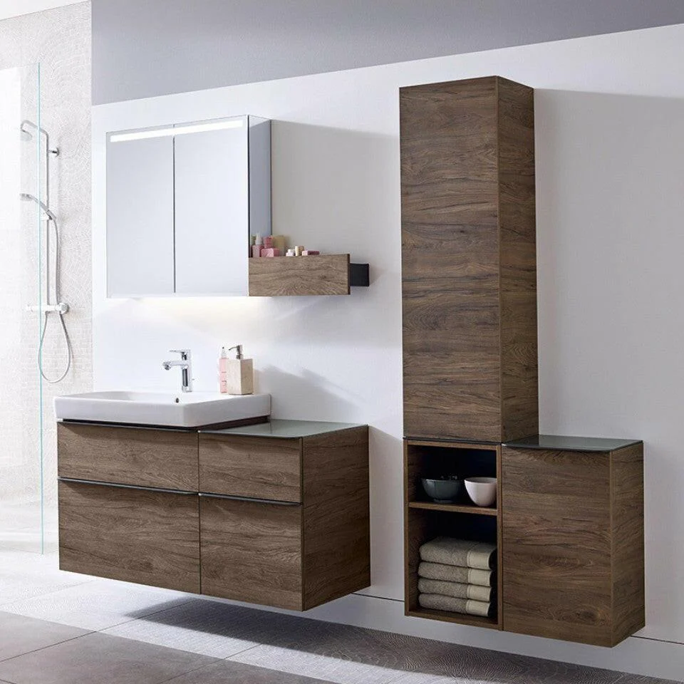 Geberit Smyle Square mosdó, 75 x 16,5 x 48cm, csaplyuk középen