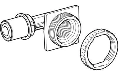 Geberit Volex 90°-os csatlakozó falba rejtett öblítőtartályhoz 20-1/2" (618.881.00.1)