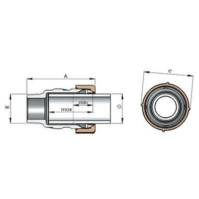 GEBO EGYENES K-B ÖSSZEKÖTŐ 3/4" QA