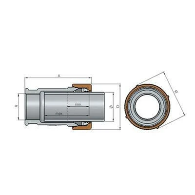 GEBO EGYENES B-B ÖSSZEKÖTŐ 3/4" QI