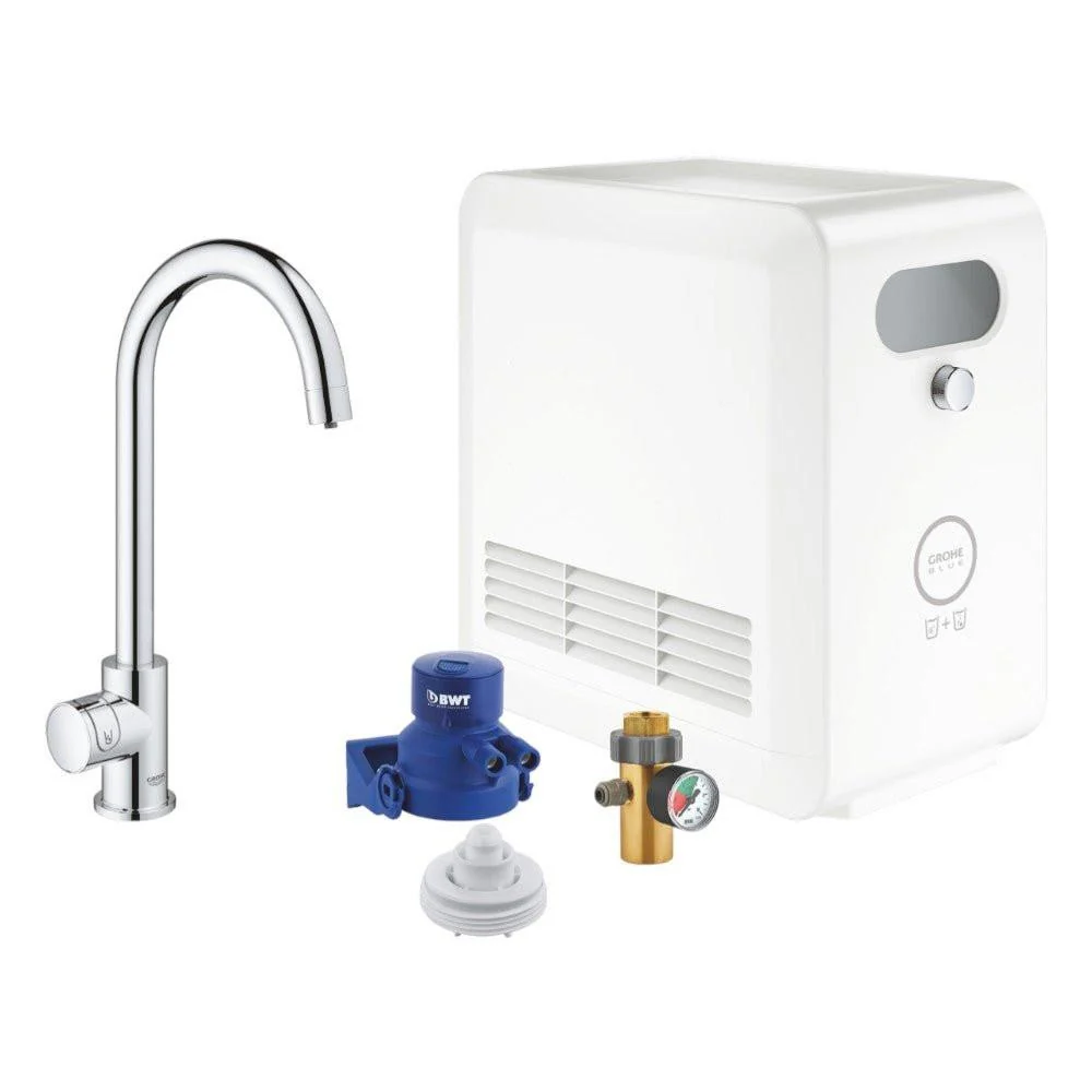Grohe Blue Professional C-kifolyós kezdőkészlet Mono csapteleppel, szín: króm (31302002)