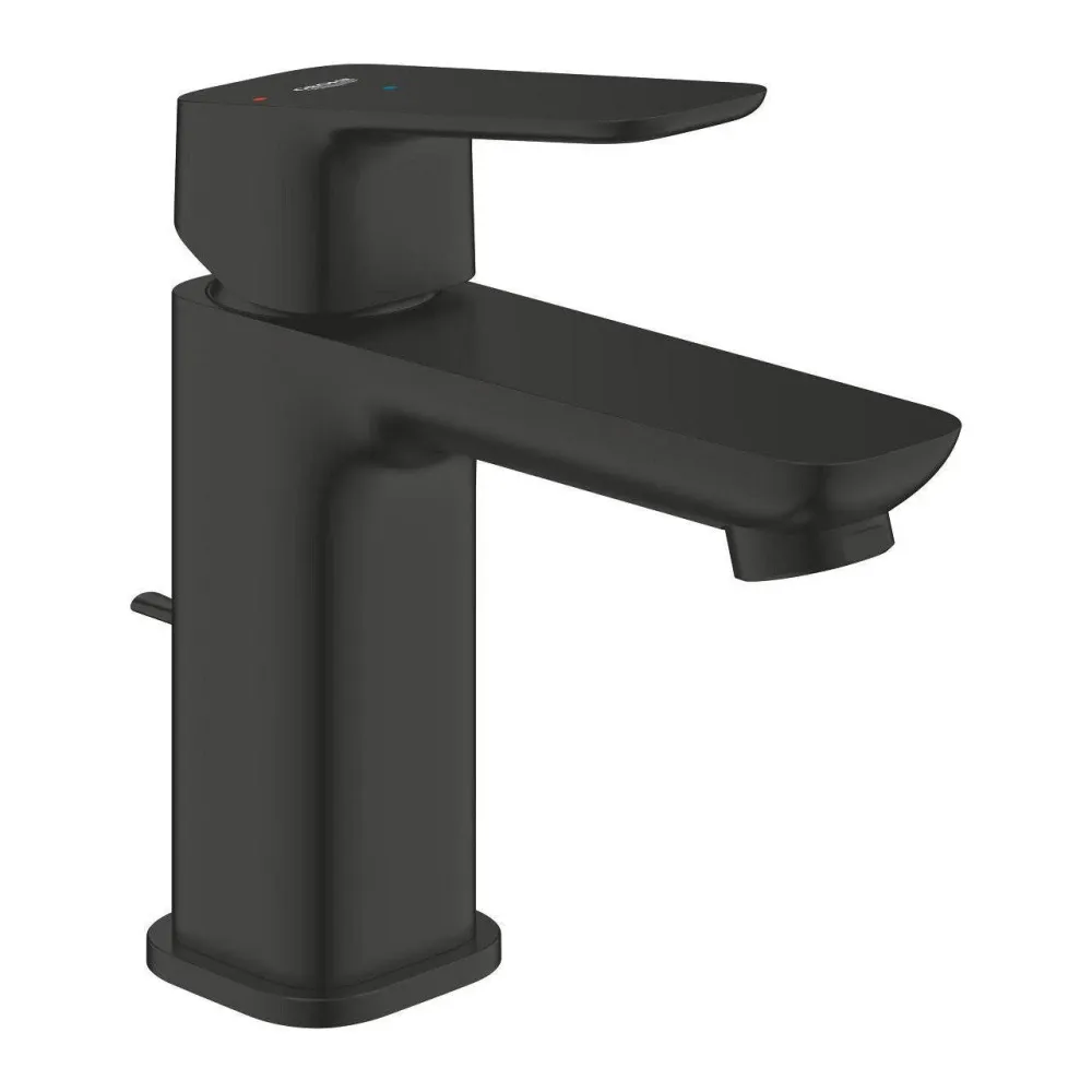 Grohe Cubeo mosdó csaptelep, húzórudas leeresztővel, hidegindítás, S-es méret, matt fekete (1017302430)