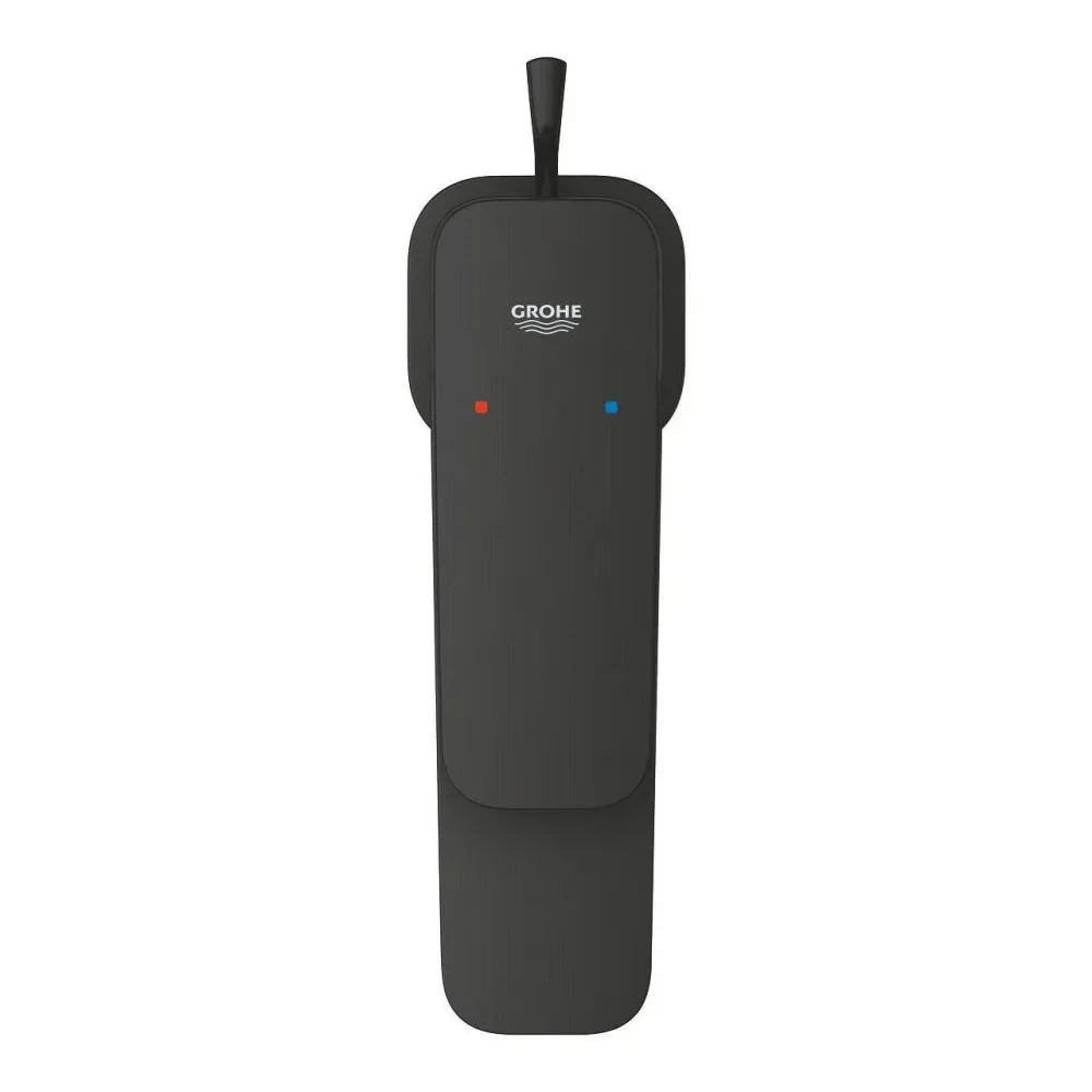 Grohe Cubeo mosdó csaptelep, húzórudas leeresztővel, S-es méret, matt fekete (1016942430)