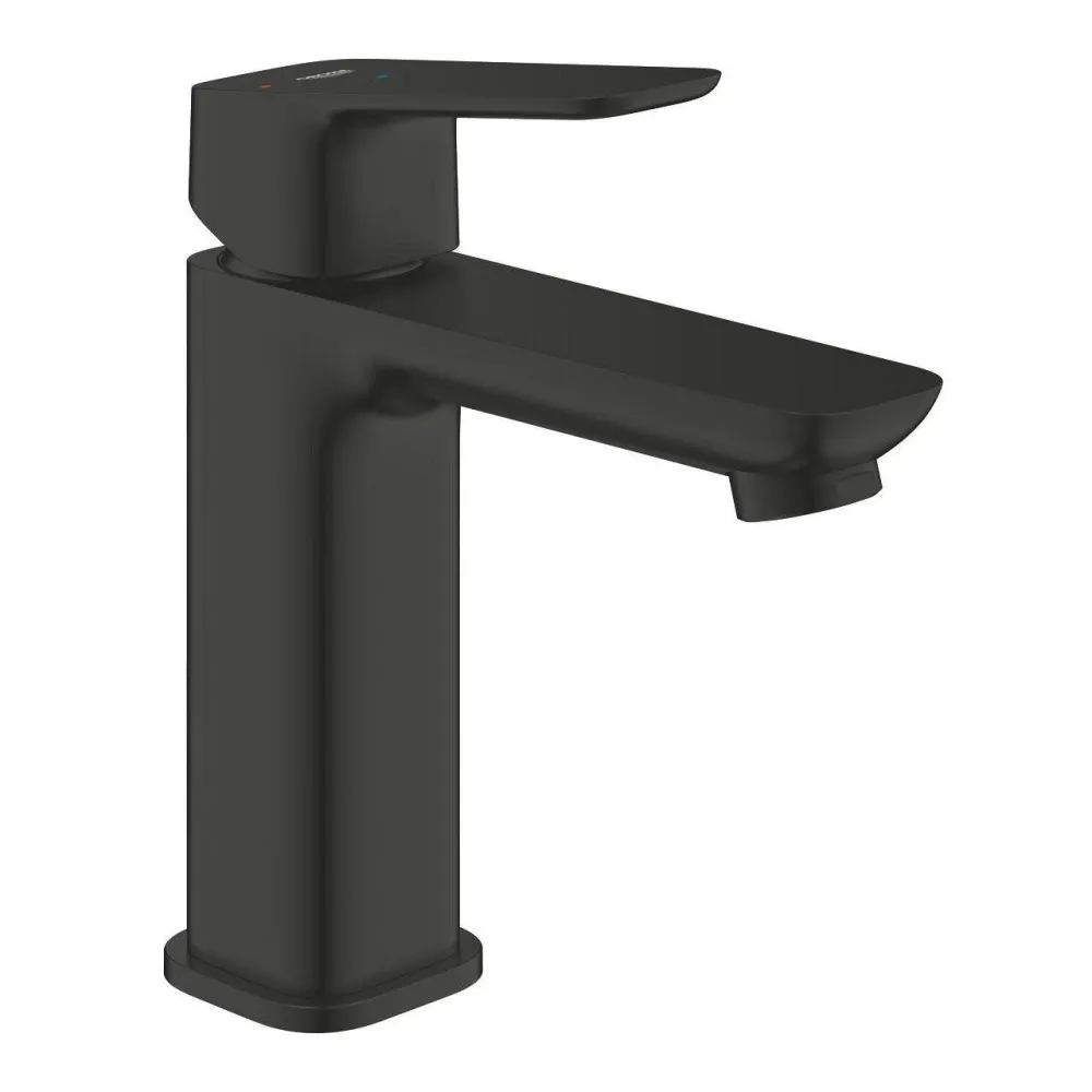 Grohe Cubeo mosdó csaptelep, klikk-klakkos leeresztővel, hidegindítás, M-es méret, matt fekete (1017572430)