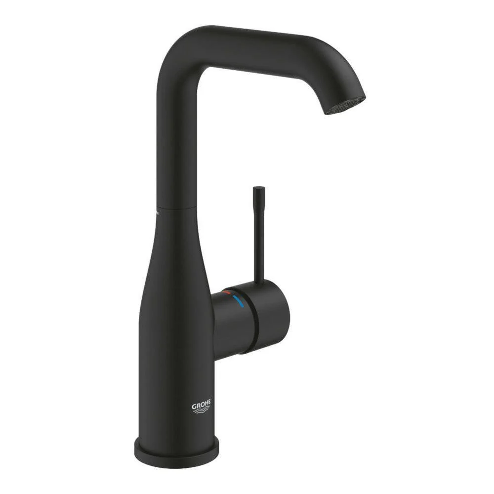 Grohe Essence mosdócsaptelep L-es méret, leeresztő nélkül, szín: phantom black (24177KF1)