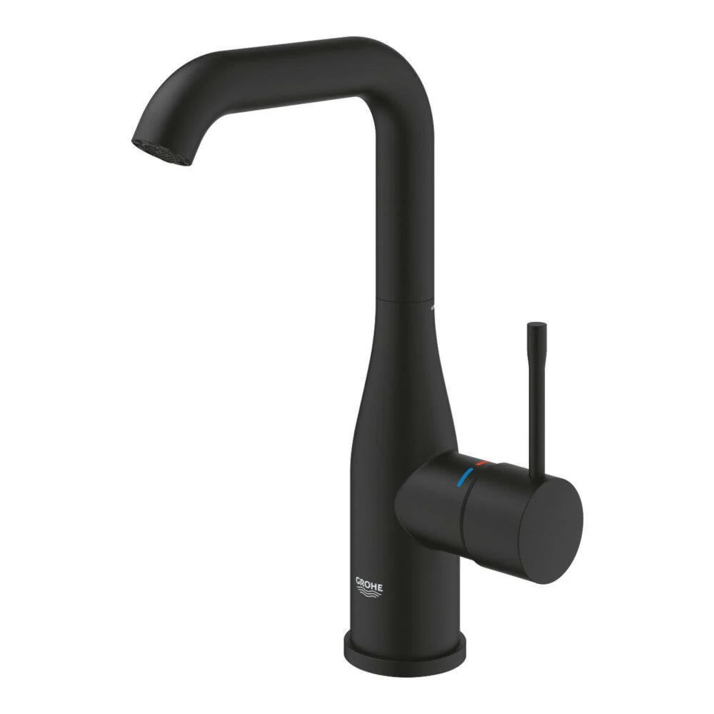 Grohe Essence mosdócsaptelep L-es méret, leeresztő nélkül, szín: phantom black (24177KF1)