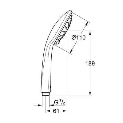 Grohe Euphoria 110 Duo zuhanyfej (27220000)