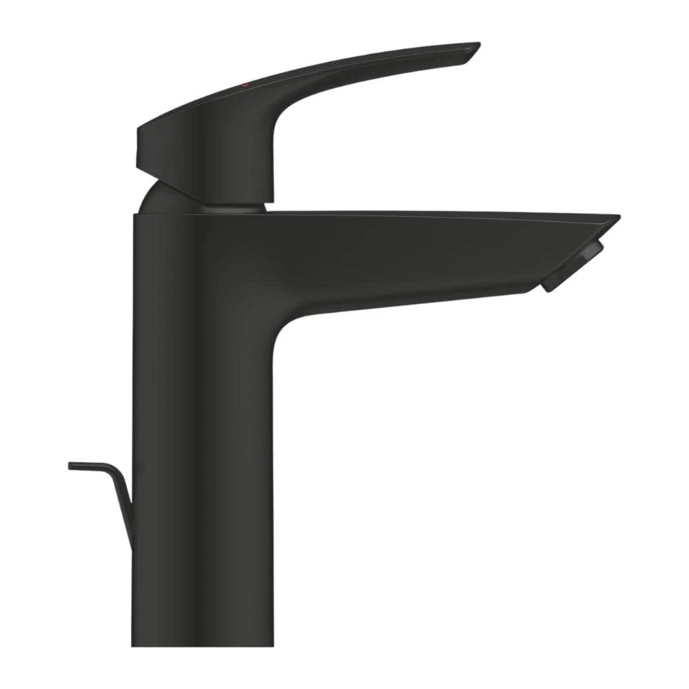Grohe Eurosmart mosdó csaptelep, M-es méret, húzórudas leeresztőgarnitúra, matt fekete (233222433)