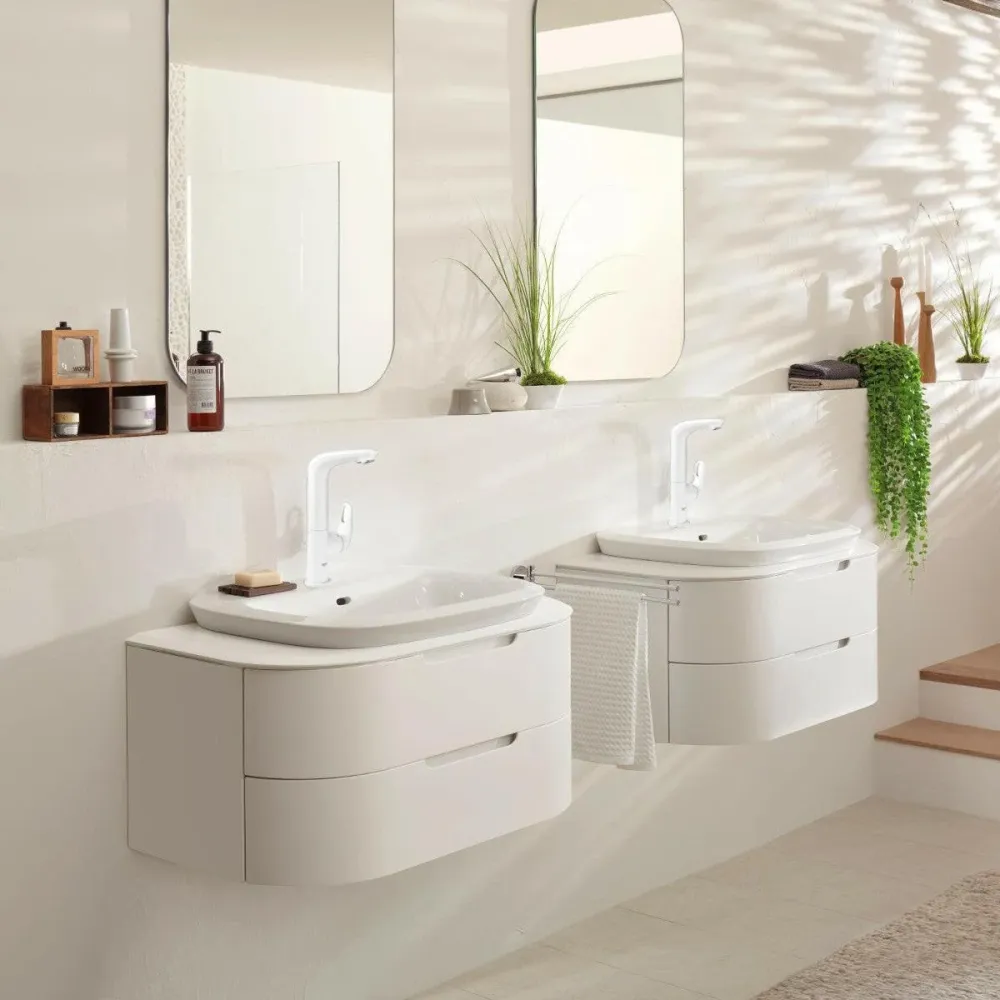 Grohe Eurostyle mosdó csaptelep magas fehér húzórudas leeresztőgarnitúra (23569LS3) - kifutó