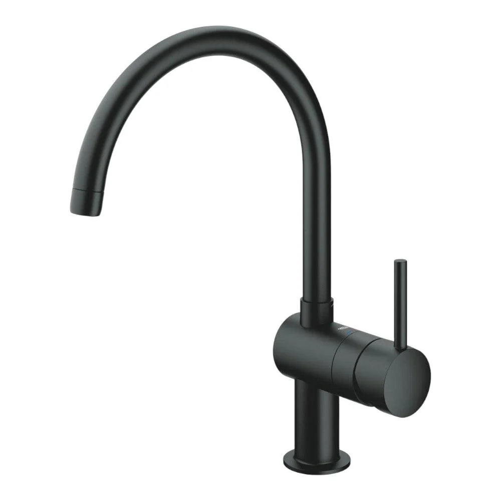 Grohe MINTA egykaros mosogató csaptelep, fekete (32917KS0)