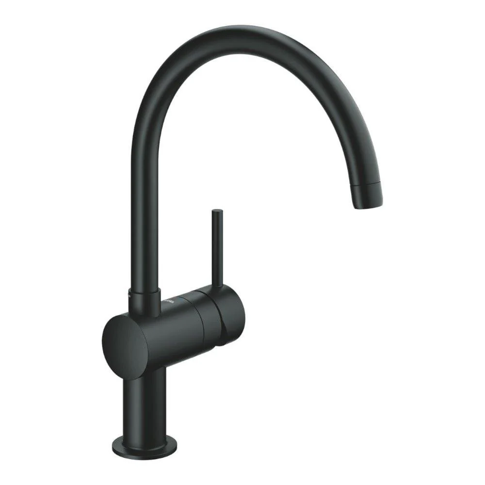 Grohe MINTA egykaros mosogató csaptelep, fekete (32917KS0)