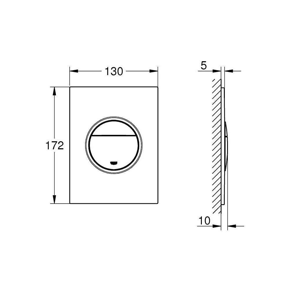 Grohe Nova Cosmopolitan S nyomólap, fehér (37601SH0)
