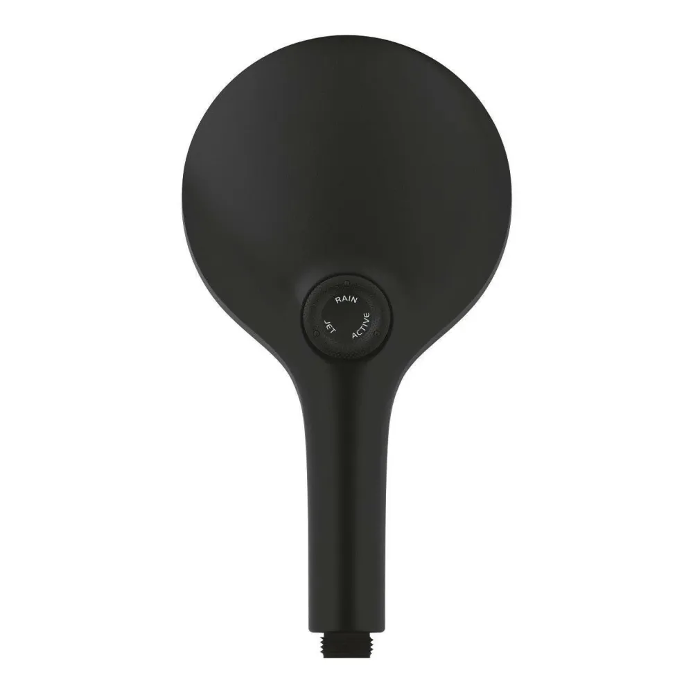 Grohe Rainshower SmartActive 130 kézizuhany, 3 féle vízsugárral, szín: phantom black (22127KF0)