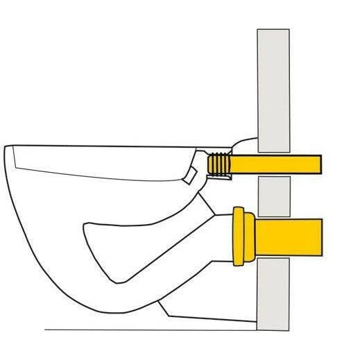 Haas fali-Wc csatlakozó 90/110 180 mm (3286)