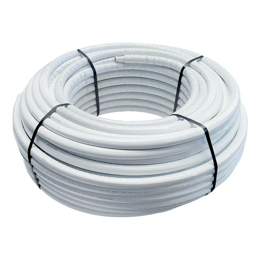HAKA 5 rétegű alubetétes szigetelt cső 16x2/6 mm fehér színű (680.1777)