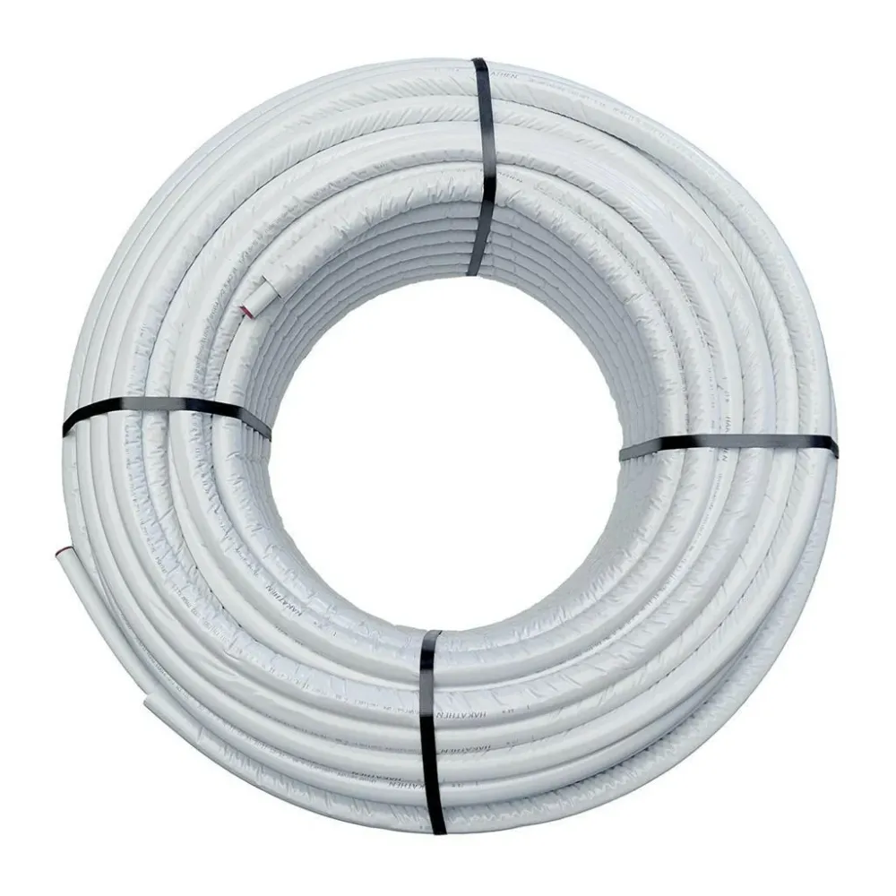 HAKA 5 rétegű alubetétes szigetelt cső 16x2/6 mm fehér színű (680.1777)