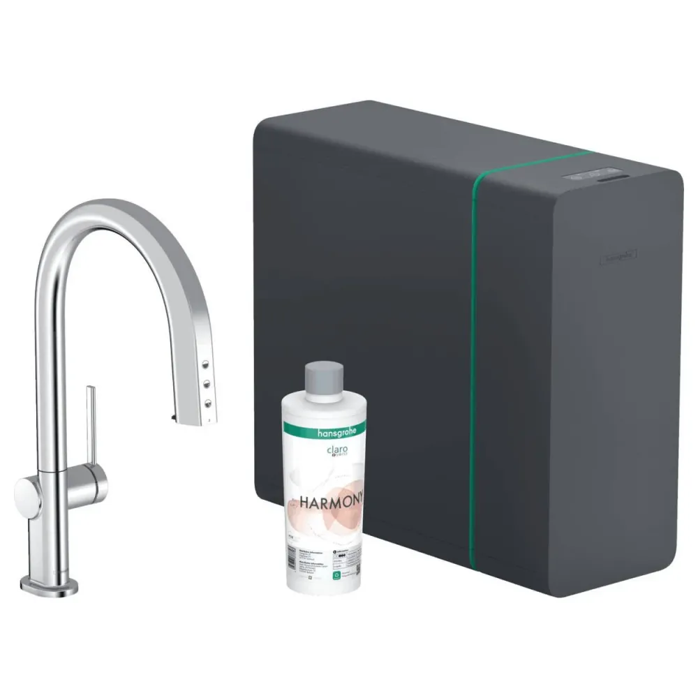 Hansgrohe Aqittura M91 Sodasystem konyhai csaptelep 210, kihúzható kifolyó, 1jet, sBox (76836000)