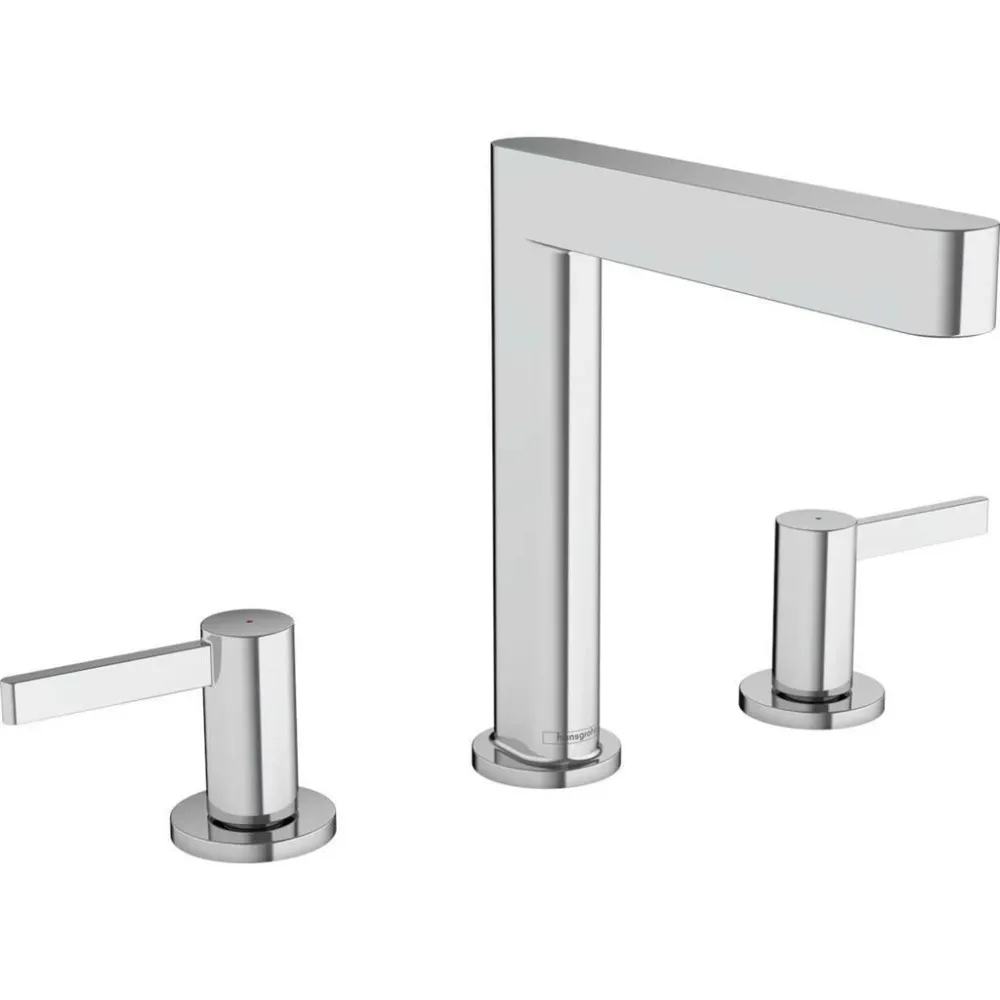Hansgrohe Finoris 3 lyukú mosdócsaptelep 160, push-open lefolyógarnitúra (76034000)