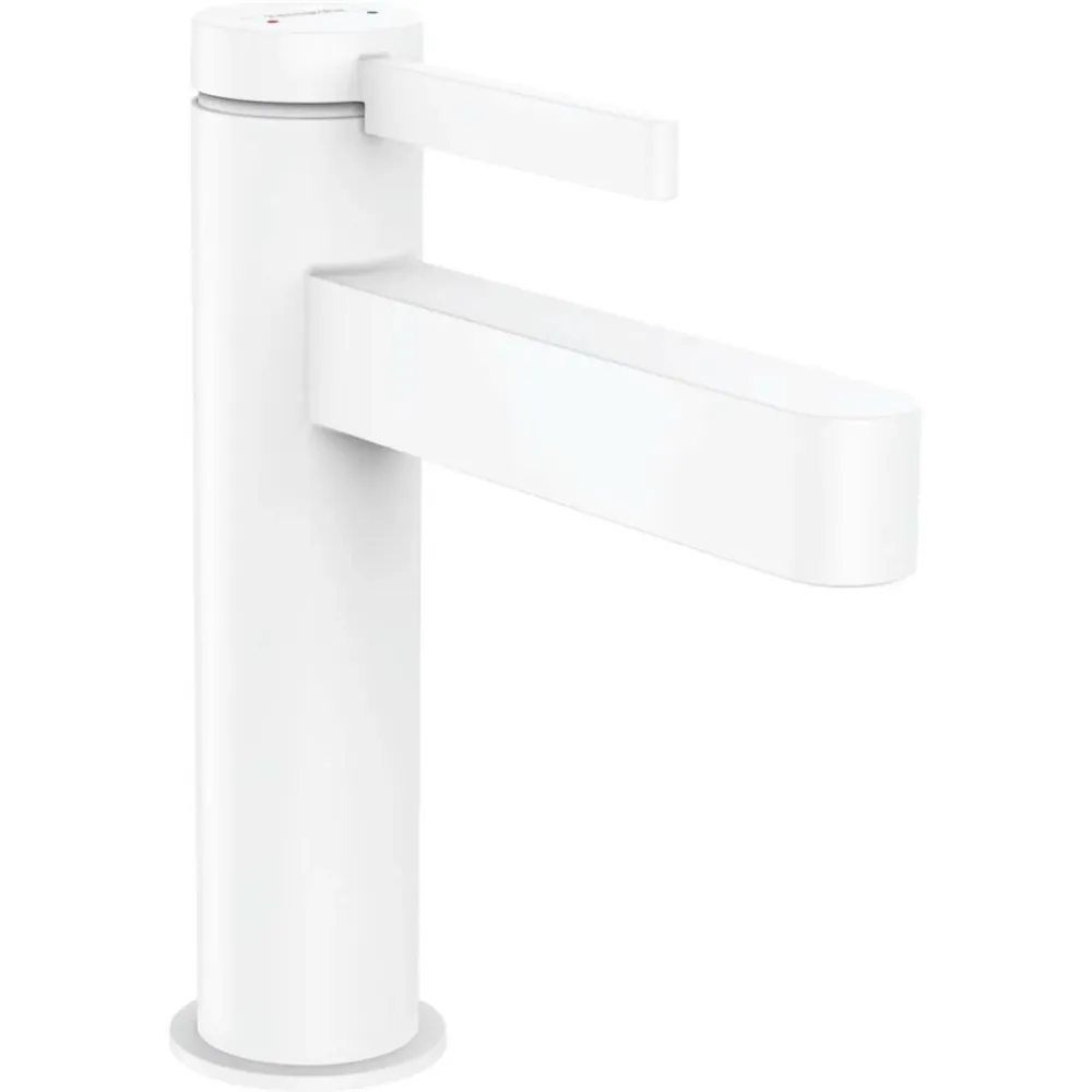 Hansgrohe Finoris mosdócsaptelep 110, push-open lefolyógarnitúra, matt fehér (76023700)