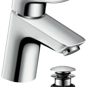 Hansgrohe Logis egykaros mosdócsaptelep Push Open lefolyó-garnitúrával ( 71077000 )