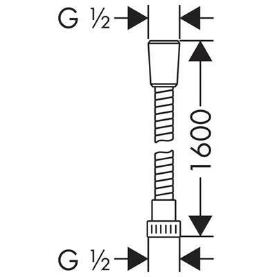 Hansgrohe Metaflex zuhanygégecső 160 cm (28266000)