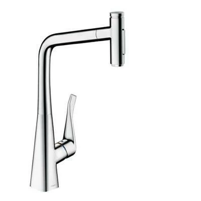 Hansgrohe Metris Select M71 konyhai csaptelep 320 2jet, kihúzható kifolyó, króm ( 73820000 )