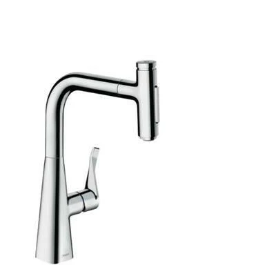 Hansgrohe Metris Select M71 konyhai csaptelep 240 2jet, kihúzható kifolyó, króm ( 73822000 )
