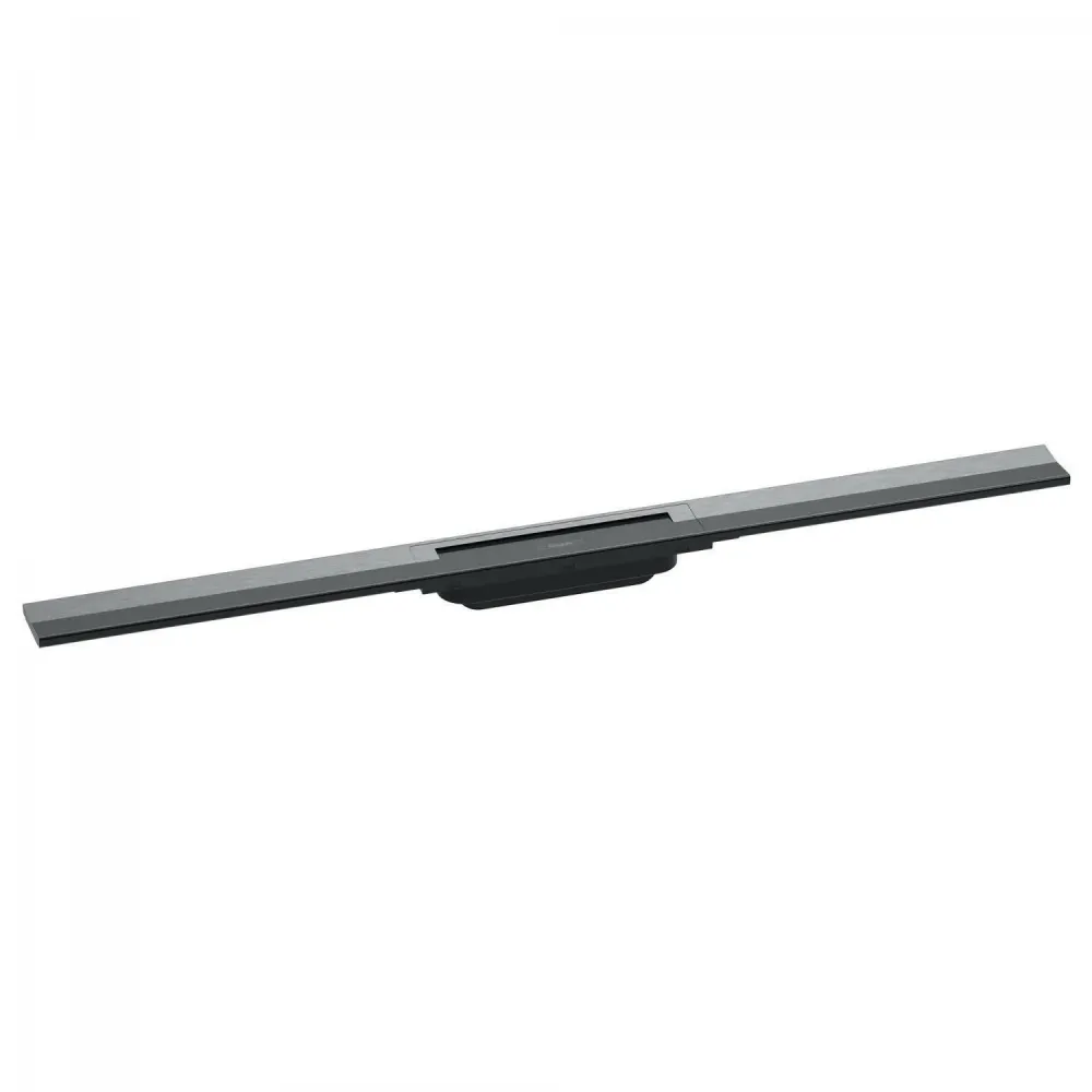 Hansgrohe RainDrain Flex zuhanylefolyó színkészlet 90 cm, formára vágható, szálcsiszolt fekete króm (56045340)