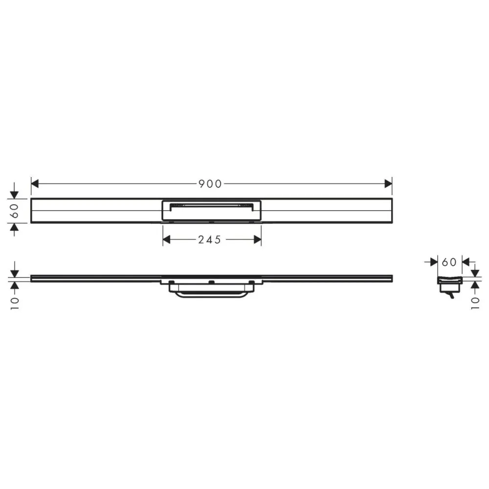 Hansgrohe RainDrain Flex zuhanylefolyó színkészlet 90 cm, formára vágható, polírozott arany hatású (56045990)