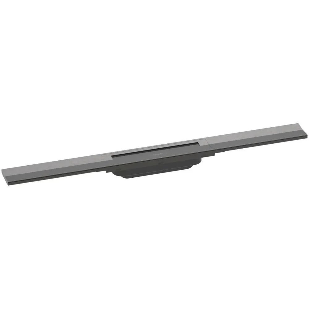 Hansgrohe RainDrain Flex zuhanylefolyó színkészlet 80 cm, formára vágható, szálcsiszolt fekete króm (56044340)
