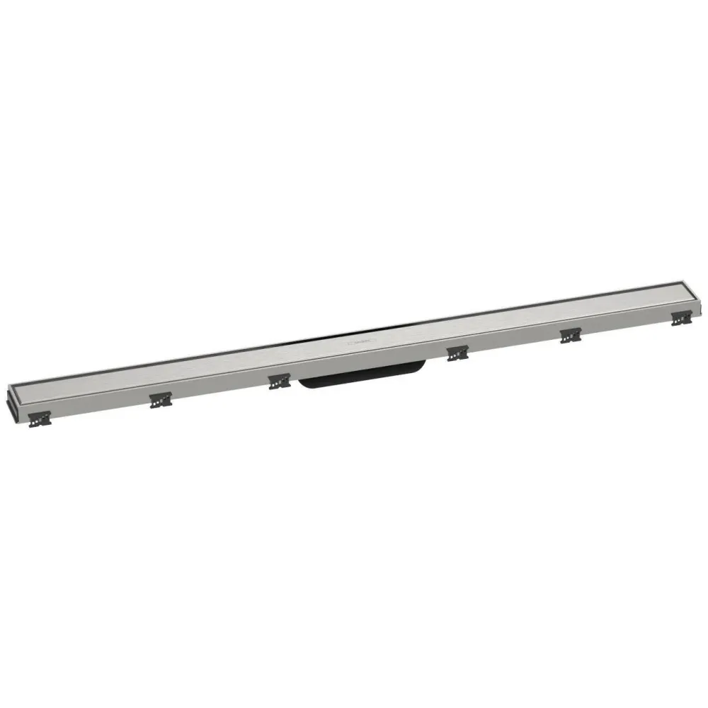 Hansgrohe RainDrain Match zuhanylefolyó színkészlet 100 cm, állítható magasságú keret, szálcsiszolt rozsdamentes acél (560...