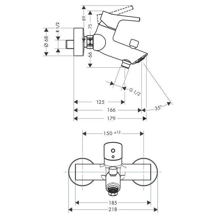 Hansgrohe Talis kádcsaptelep (72400000)