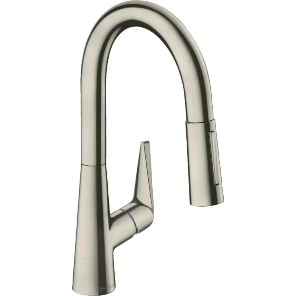 Hansgrohe Talis M51 konyhai csaptelep 160 kihúzható kifolyó (M5116-H160), rozsdamentes acél hatású (73850800)