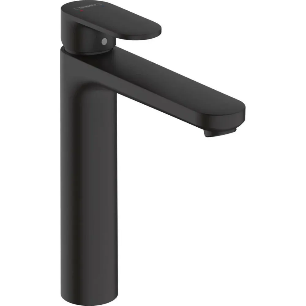 Hansgrohe Vernis Blend Egykaros mosdócsaptelep 190, automata lefolyógarnitúrával, matt fekete (71552670)