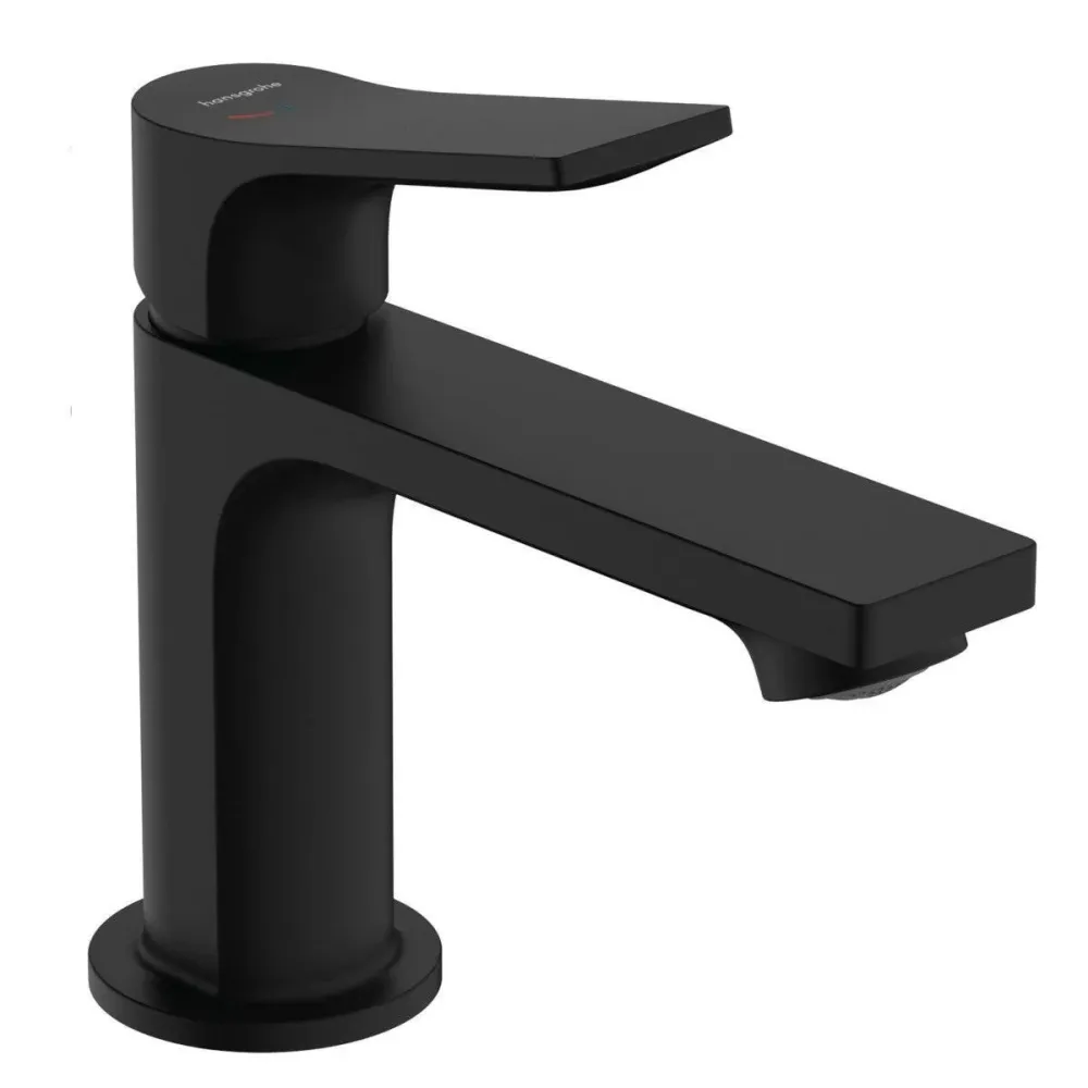 Hansgrohe Zebris mosdócsaptelep 80 CoolStart, automata leeresztő garnitúrával, matt fekete (72572670)